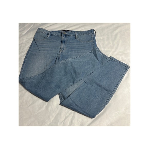 Hollister Denim - Hollister High Rise Jean Legging‎ Womens Size 15R Light Wash Stretch Denim